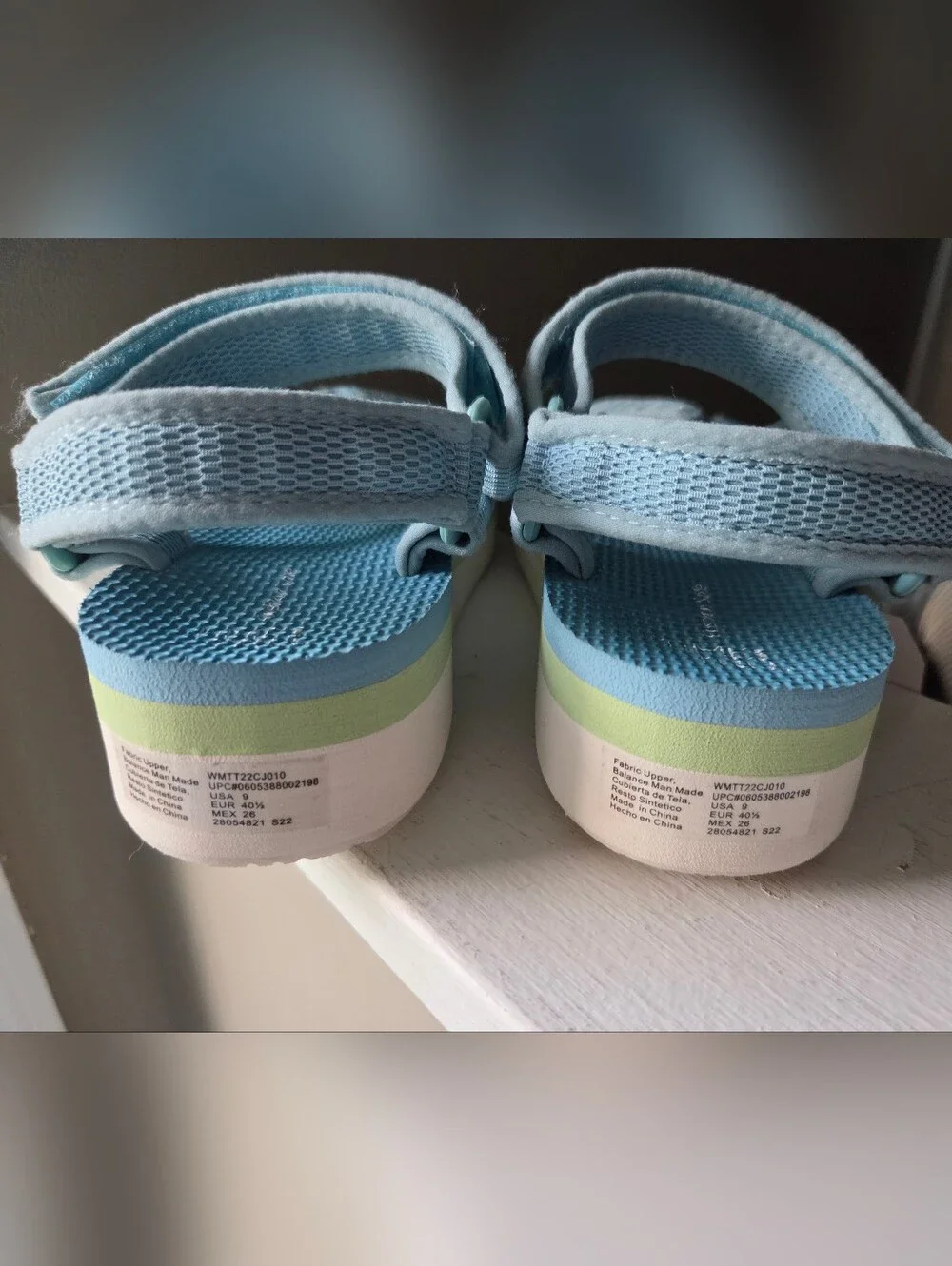 Time & Tru - Platform Wedge Sandals - similar to Tevas - NWT - size 9 - Comfort!